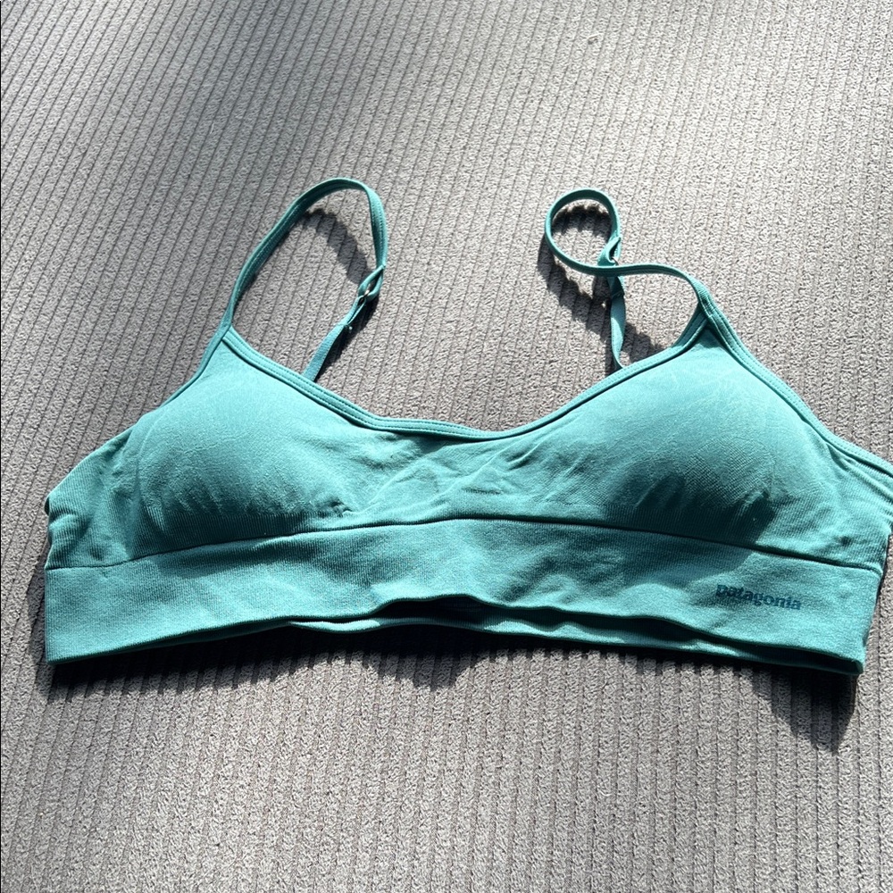 Patagonia Teal Adjustable-Strap Bralette